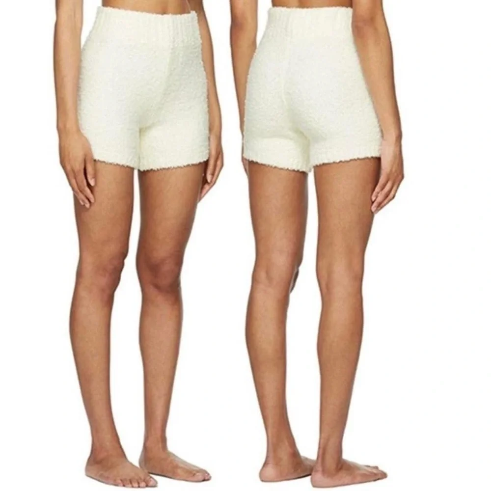 Skims Cozy White Shorts
